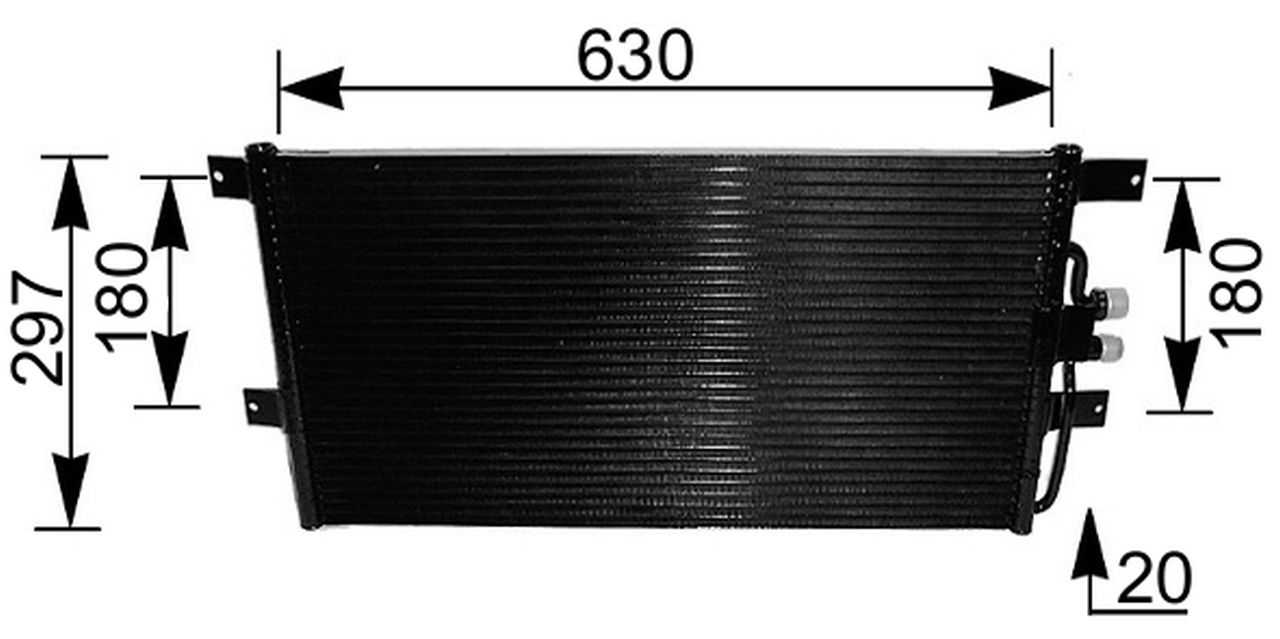 MAHLE LCV Aircon condenser AC217000S