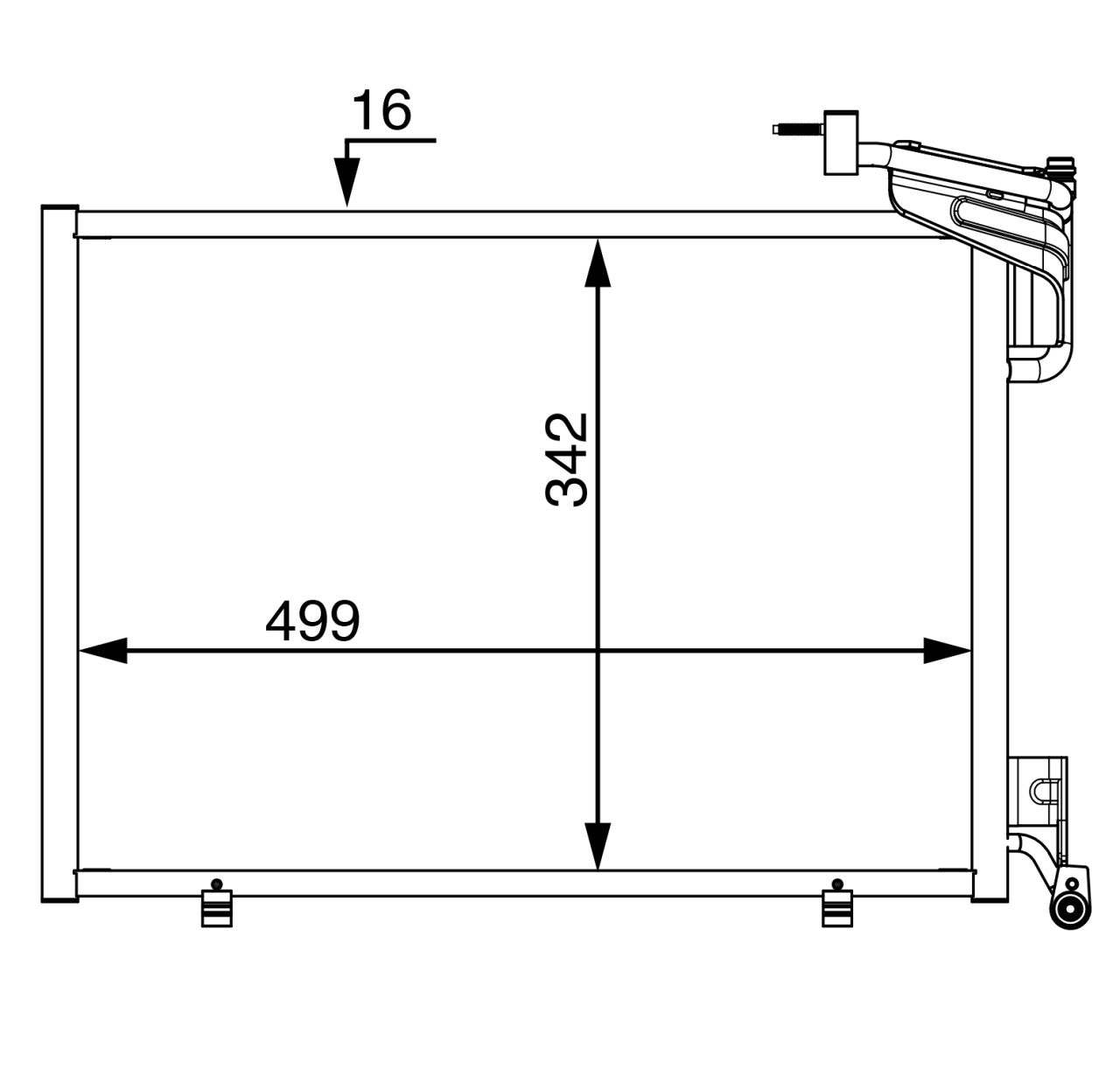 MAHLE PC Aircon condenser AC21000S