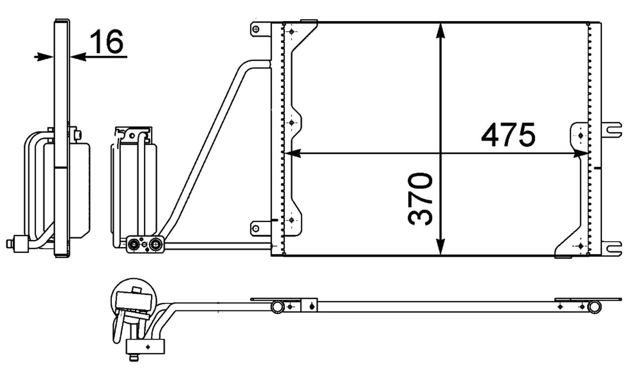 MAHLE PC Aircon condenser AC226000P