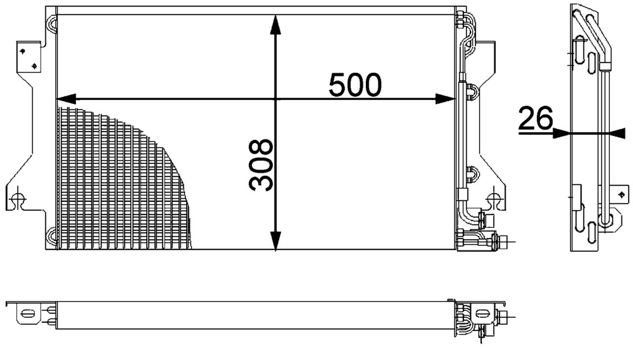 MAHLE PC Aircon condenser AC239000P