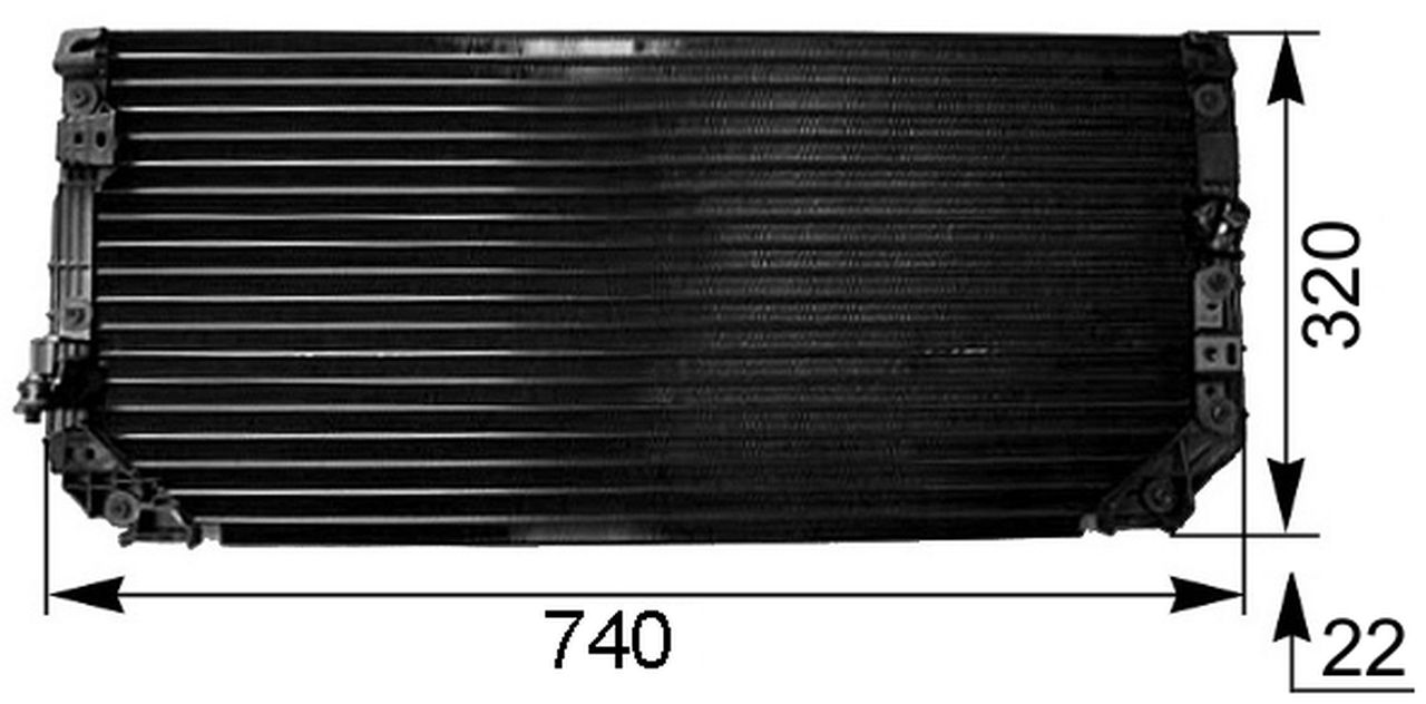 MAHLE PC Aircon condenser AC249000S