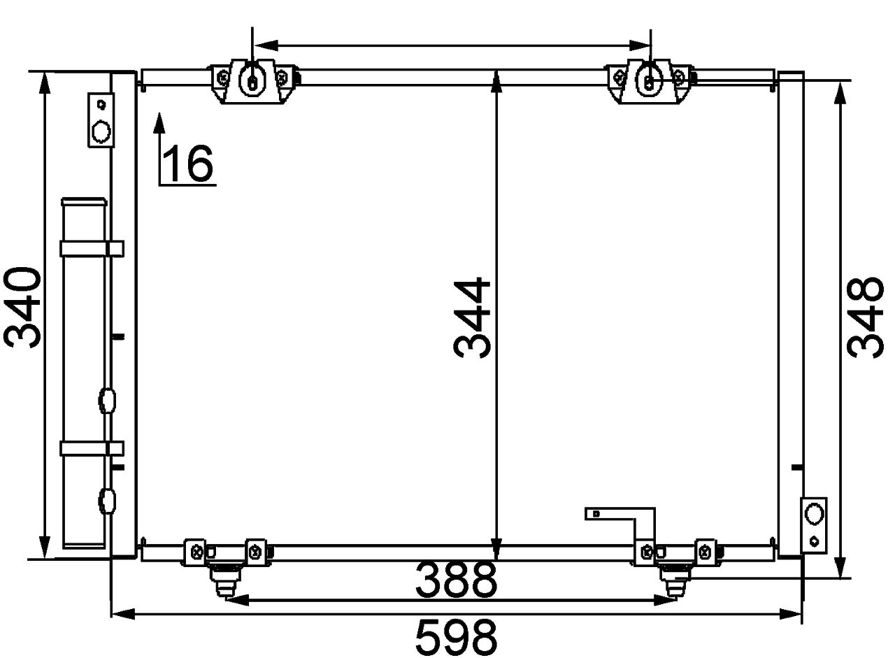MAHLE PC Aircon condenser AC260000S