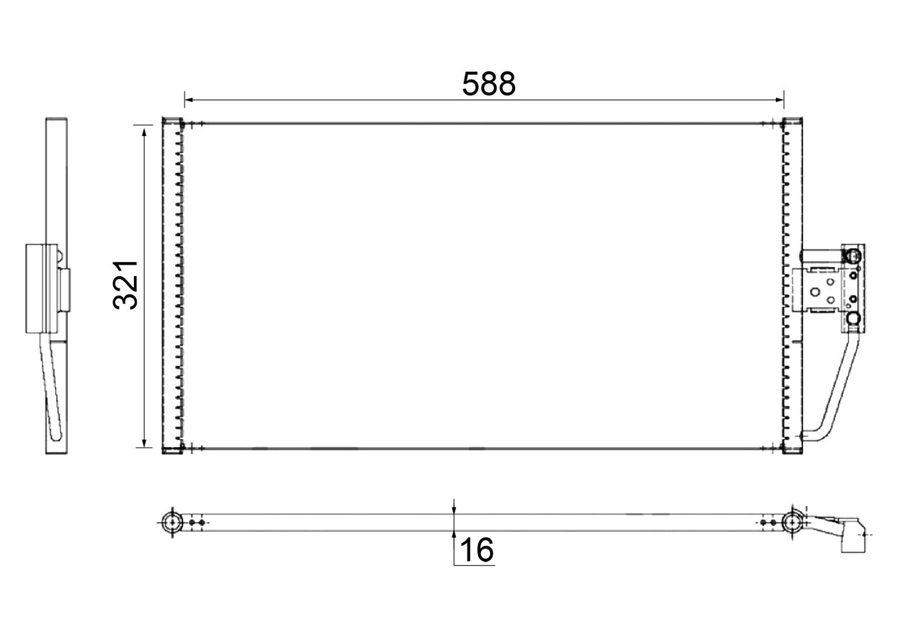 MAHLE PC Aircon condenser AC266000S
