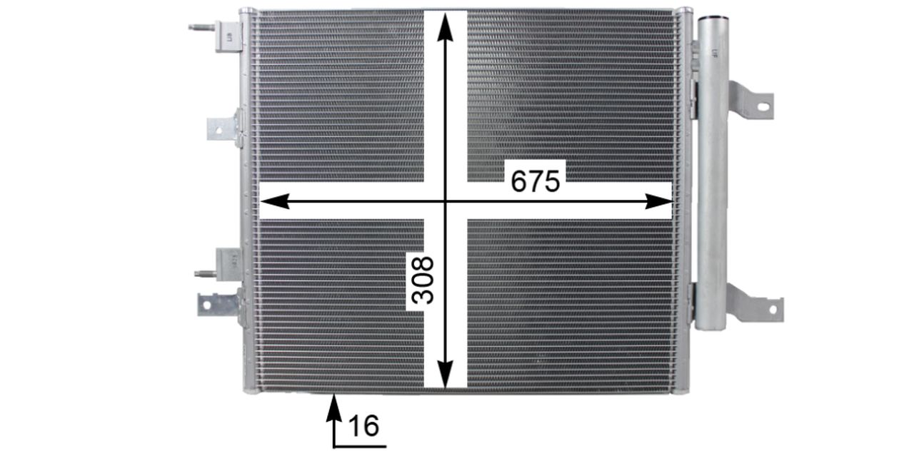 MAHLE PC Aircon condenser AC268000P