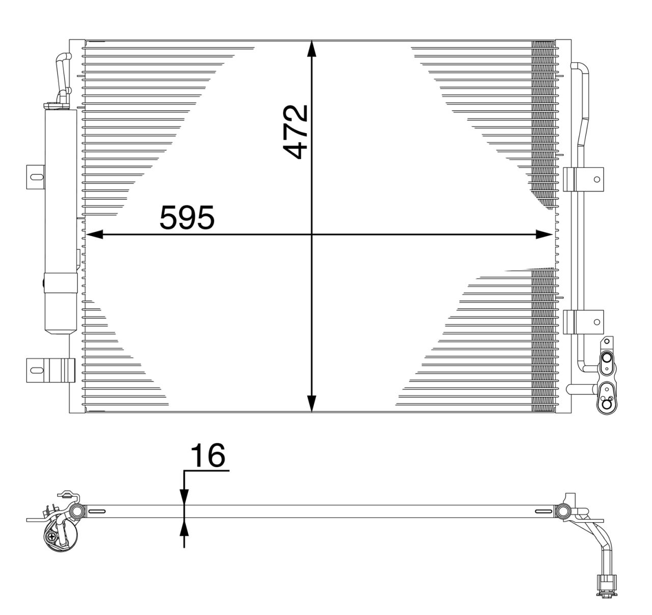 MAHLE PC Aircon condenser AC273000S