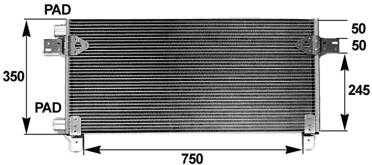 MAHLE Truck/Bus Aircon condenser AC282000P