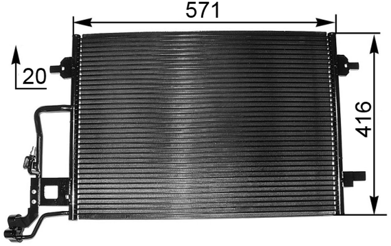 MAHLE PC Aircon condenser AC300001S