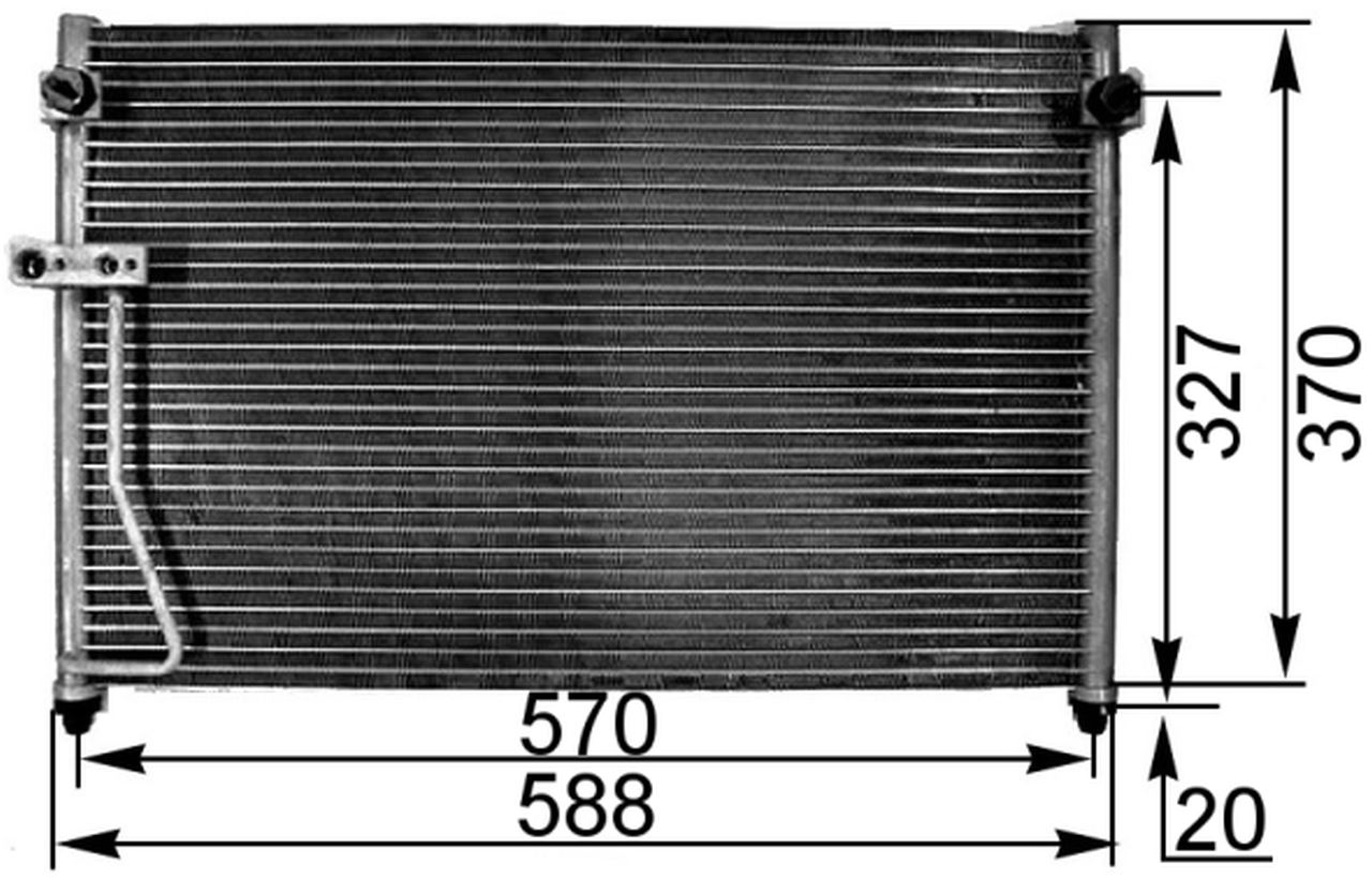 MAHLE PC Aircon condenser AC301000S
