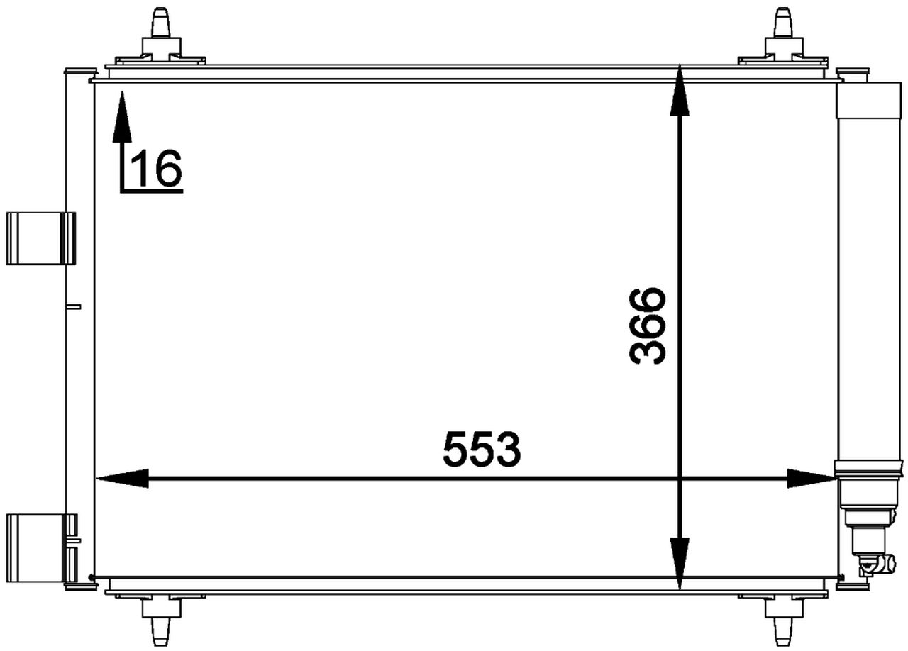 MAHLE PC Aircon condenser AC314000P