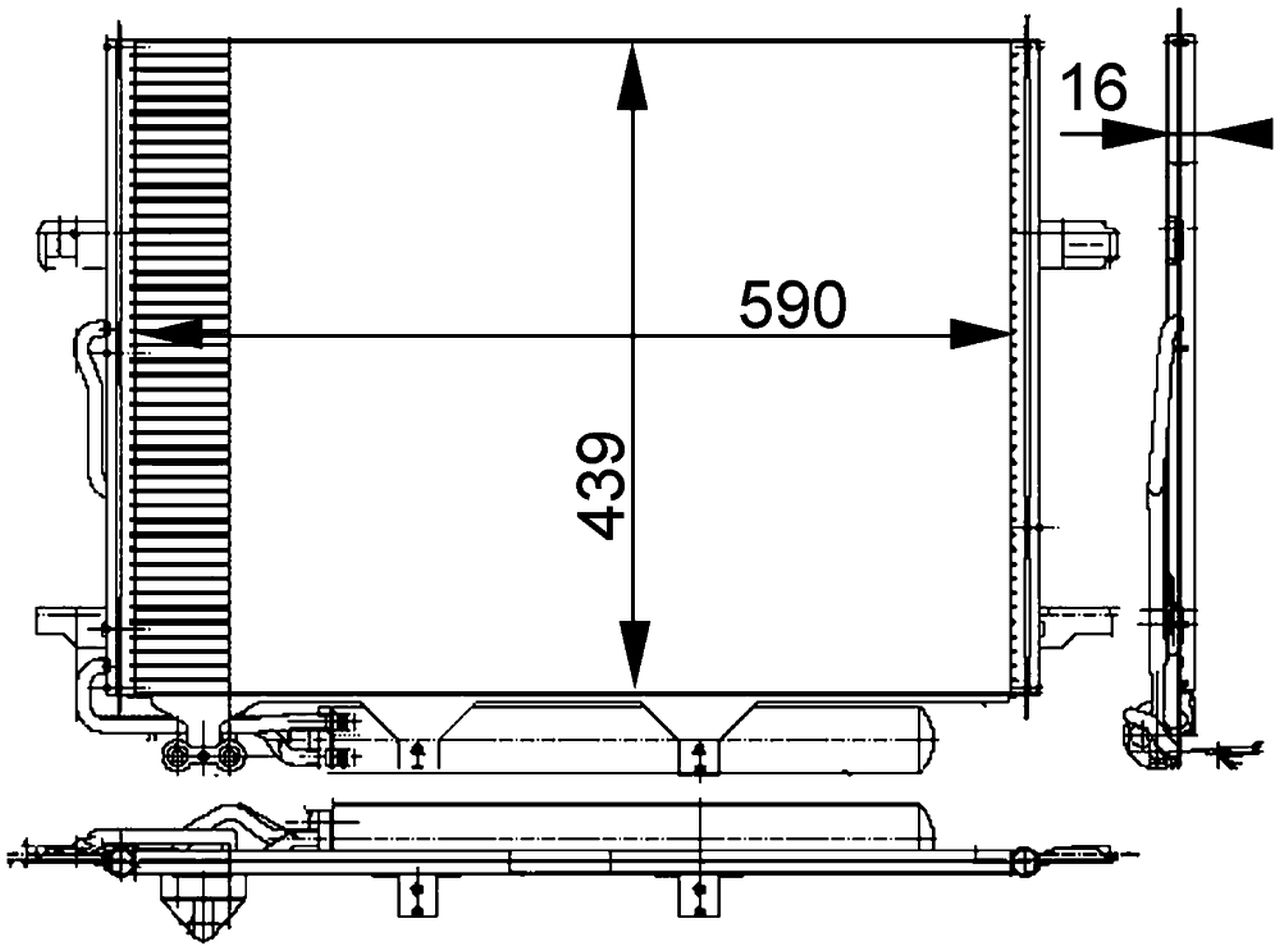 MAHLE PC Aircon condenser AC318000P