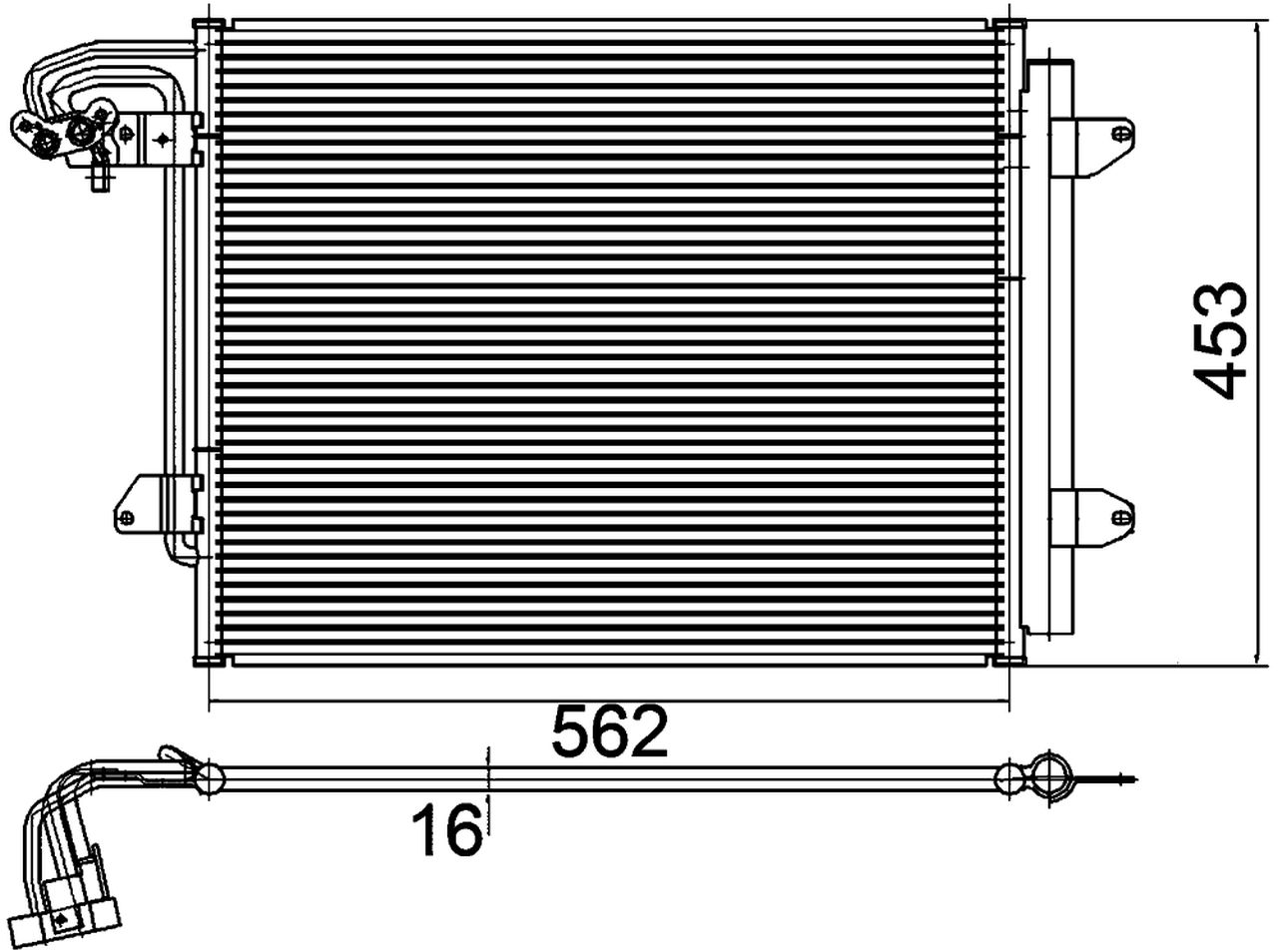 MAHLE PC Aircon condenser AC325000P