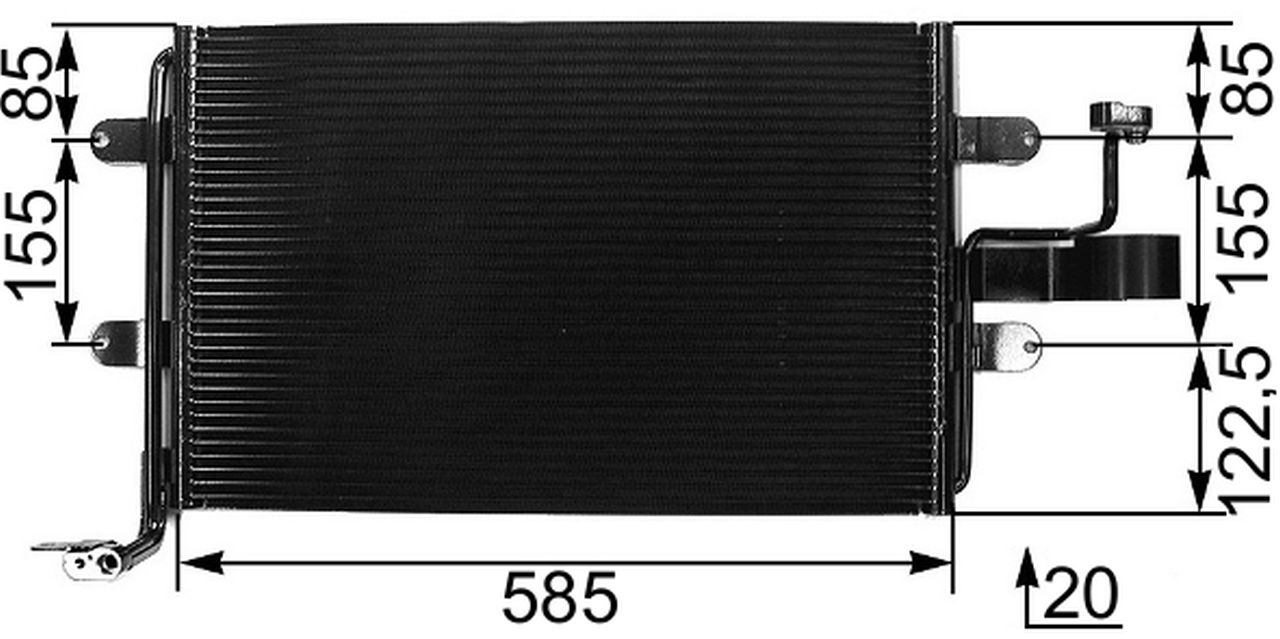 MAHLE PC Aircon condenser AC326000S
