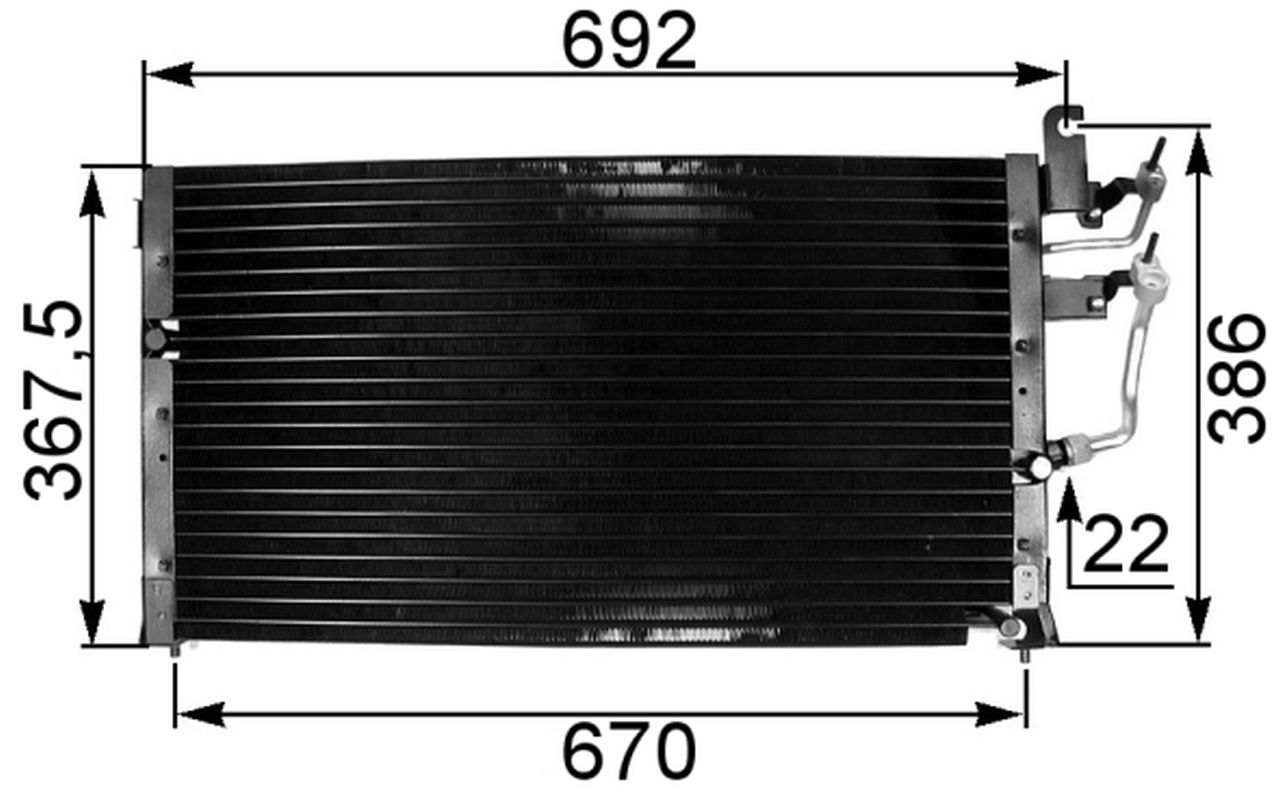 MAHLE PC Aircon condenser AC329000S
