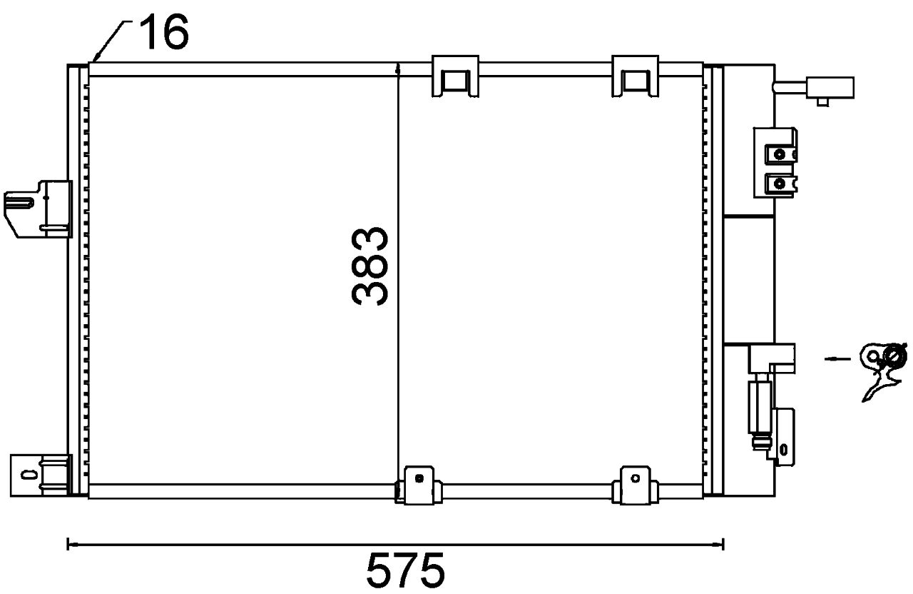 MAHLE PC Aircon condenser AC339000S