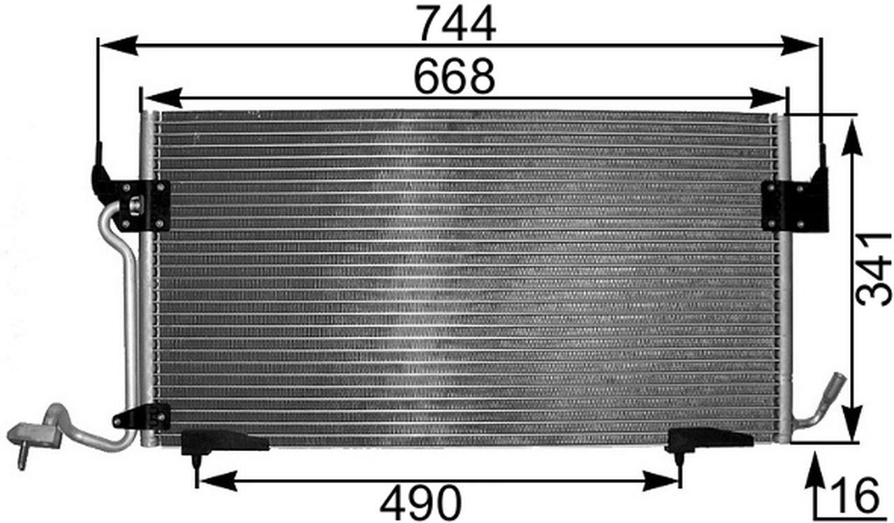 MAHLE PC Aircon condenser AC342000S