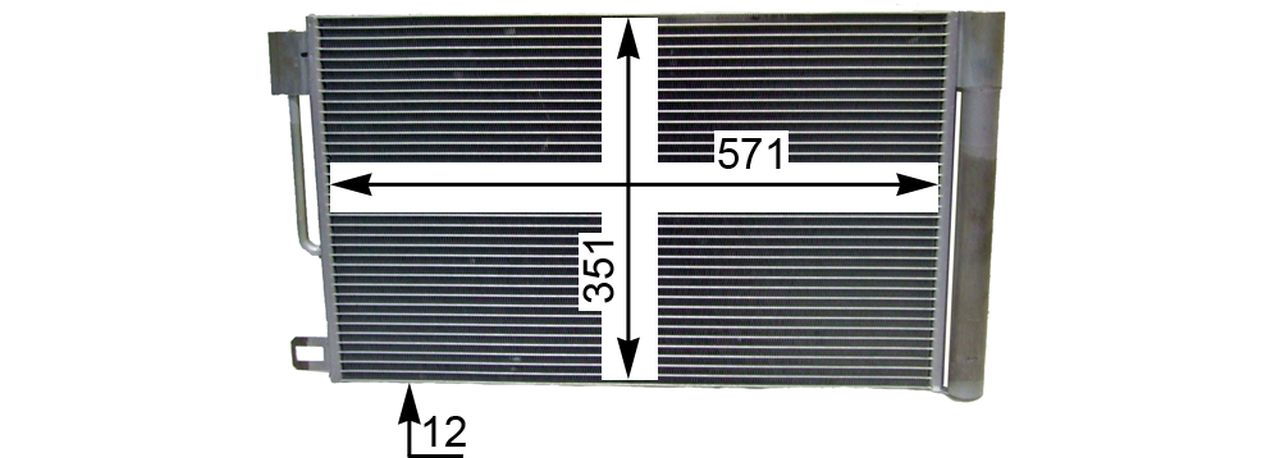 MAHLE PC Aircon condenser AC367000P