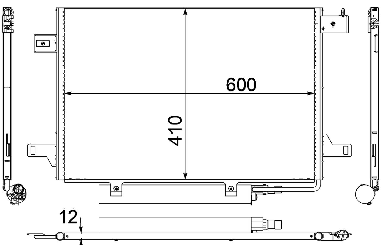 MAHLE PC Aircon condenser AC369000P