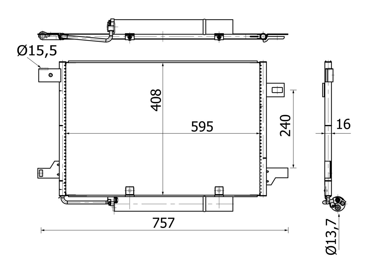 MAHLE PC Aircon condenser AC369000S