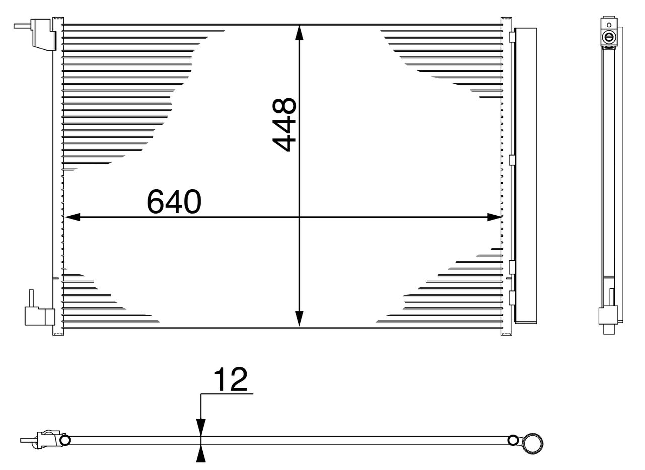 MAHLE PC Aircon condenser AC412000S