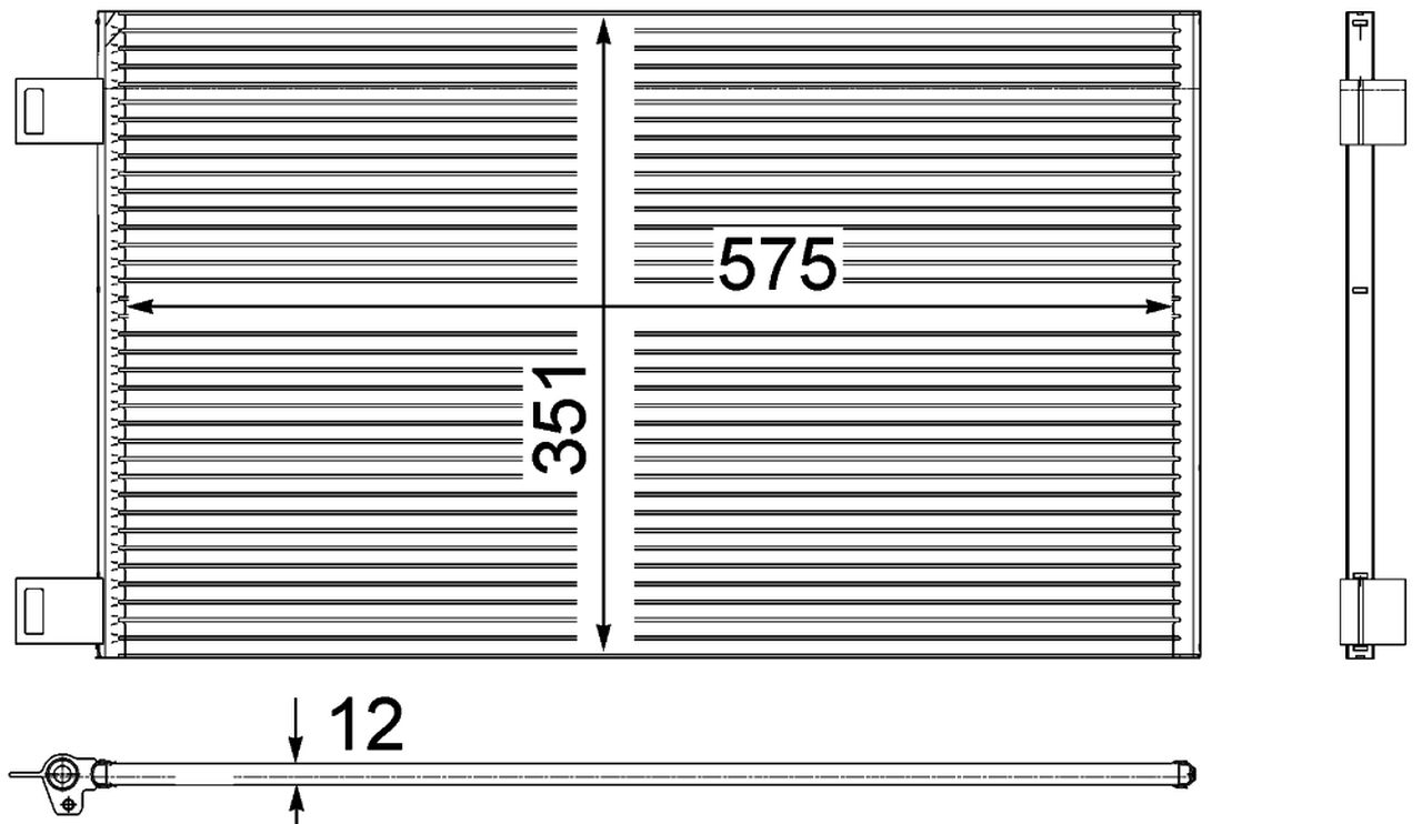MAHLE PC Aircon condenser AC569000P