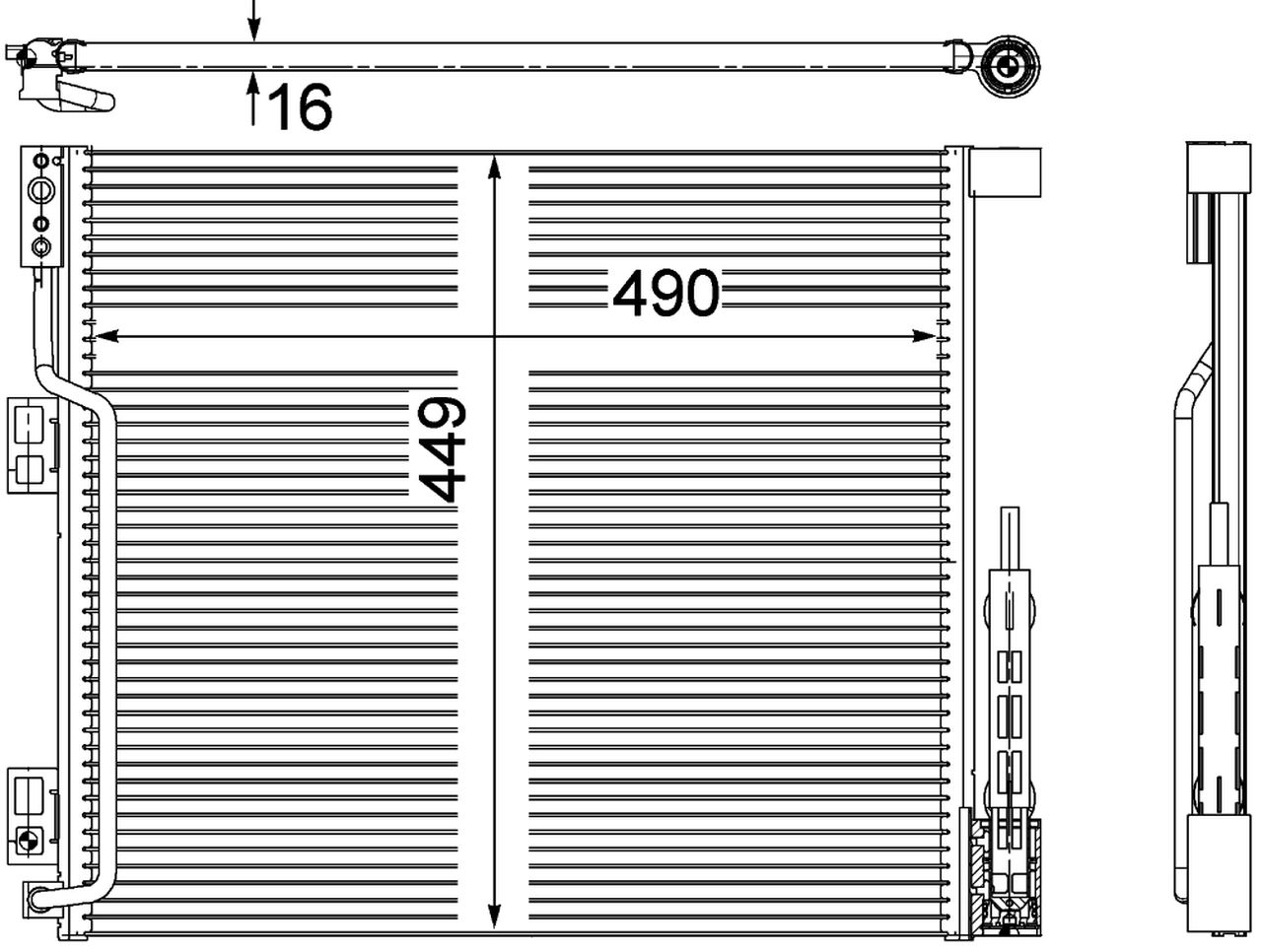 MAHLE PC Aircon condenser AC570000P