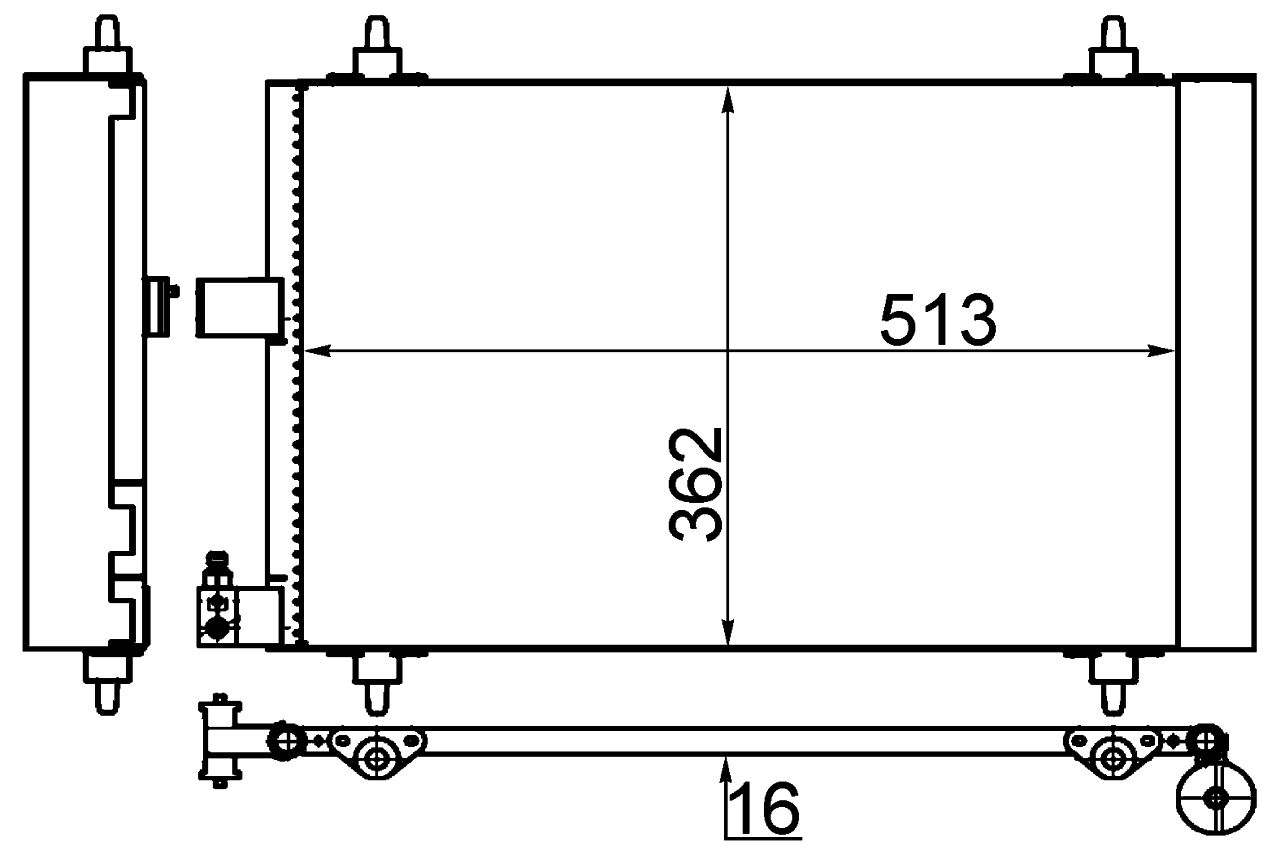 MAHLE PC Aircon condenser AC585001S
