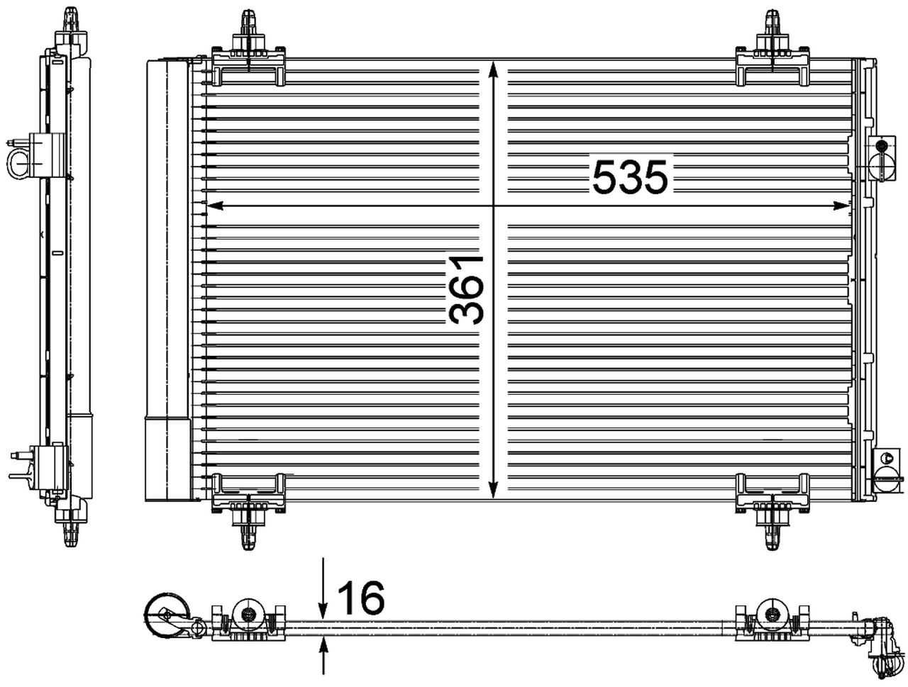MAHLE PC Aircon condenser AC587000P