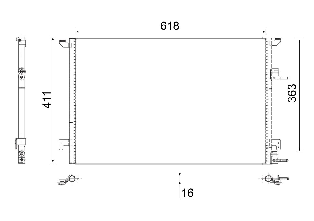 MAHLE PC Aircon condenser AC589000S
