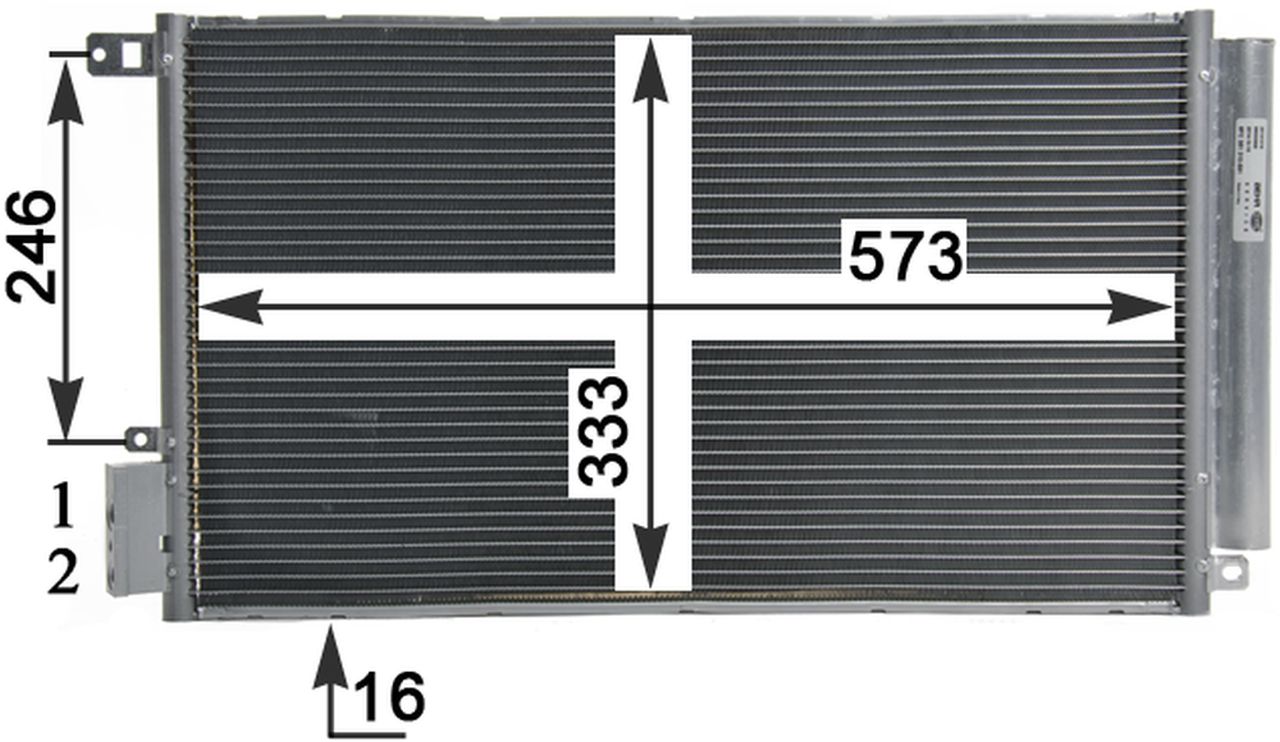 MAHLE PC Aircon condenser AC633000P