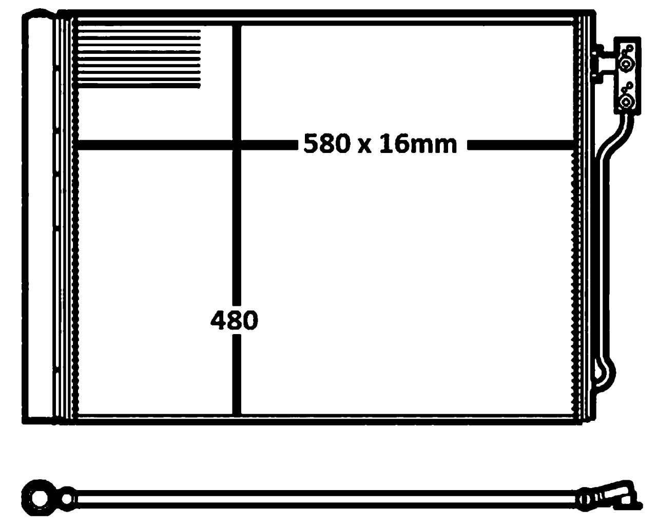 MAHLE PC Aircon condenser AC655000S