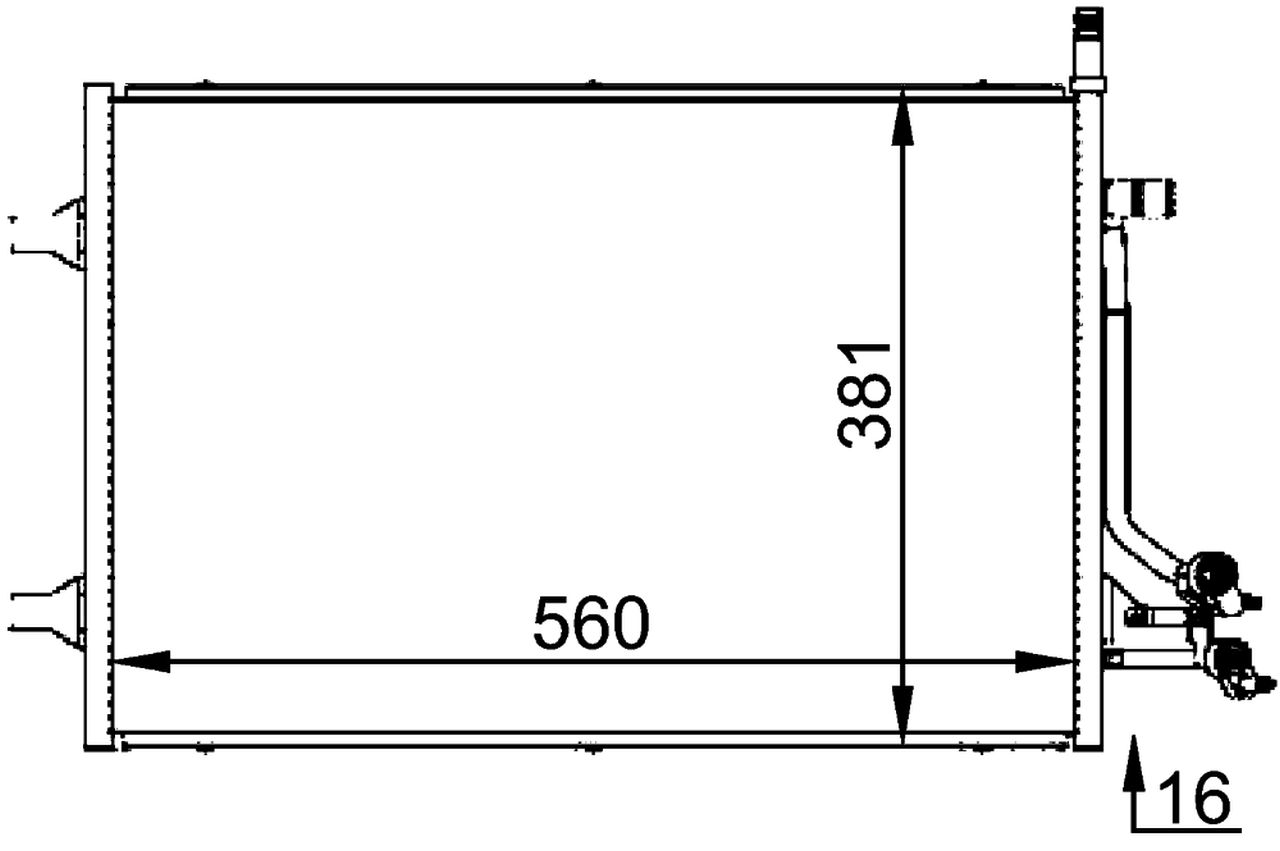 MAHLE PC Aircon condenser AC692000P