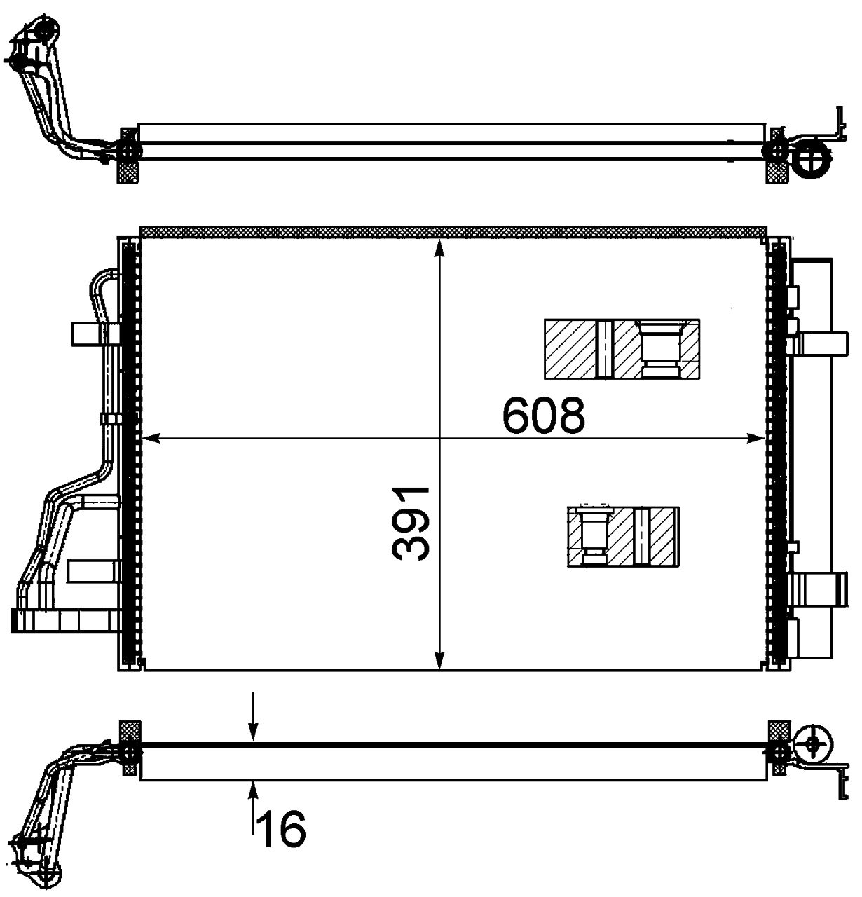 MAHLE PC Aircon condenser AC697000S