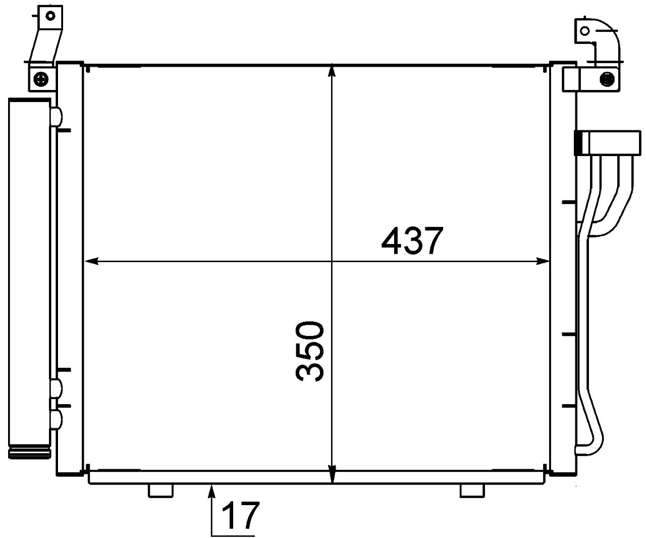 MAHLE PC Aircon condenser AC712000S