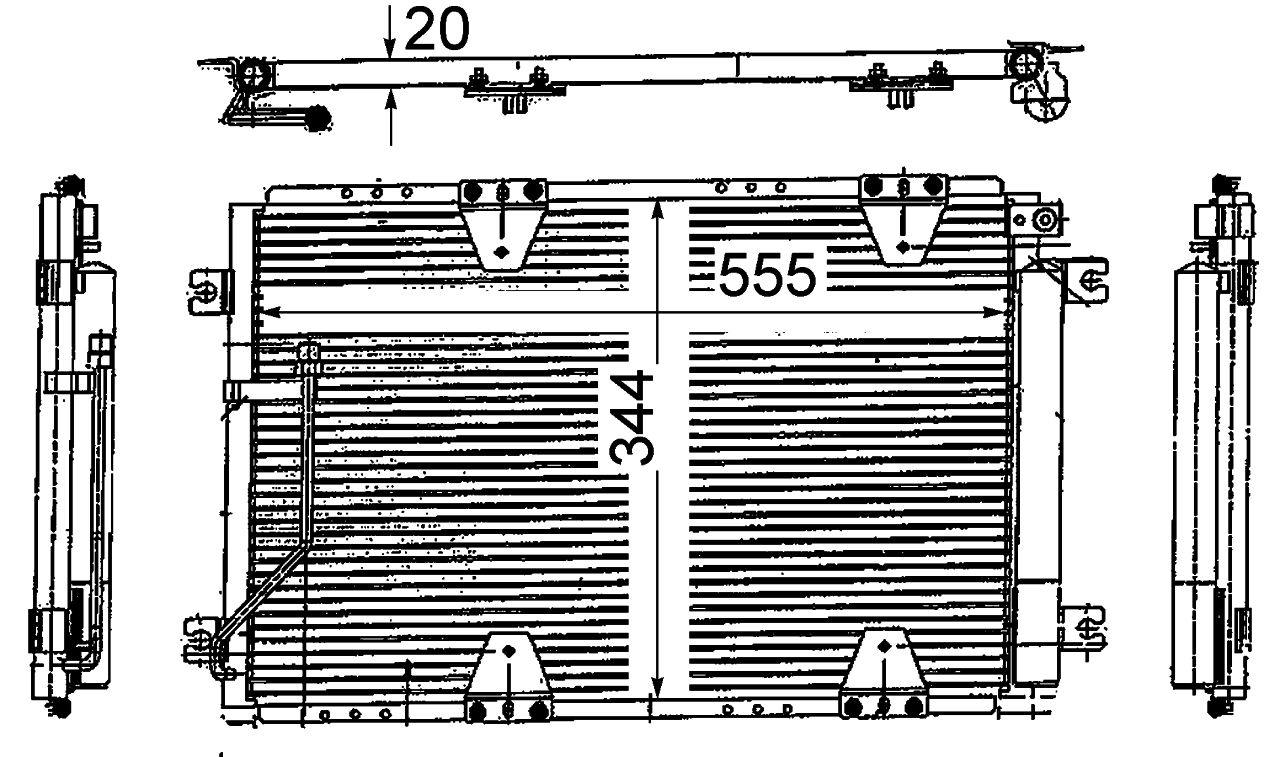 MAHLE PC Aircon condenser AC713000S