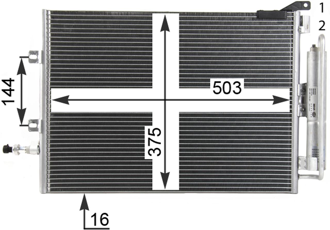 MAHLE PC Aircon condenser AC721000P