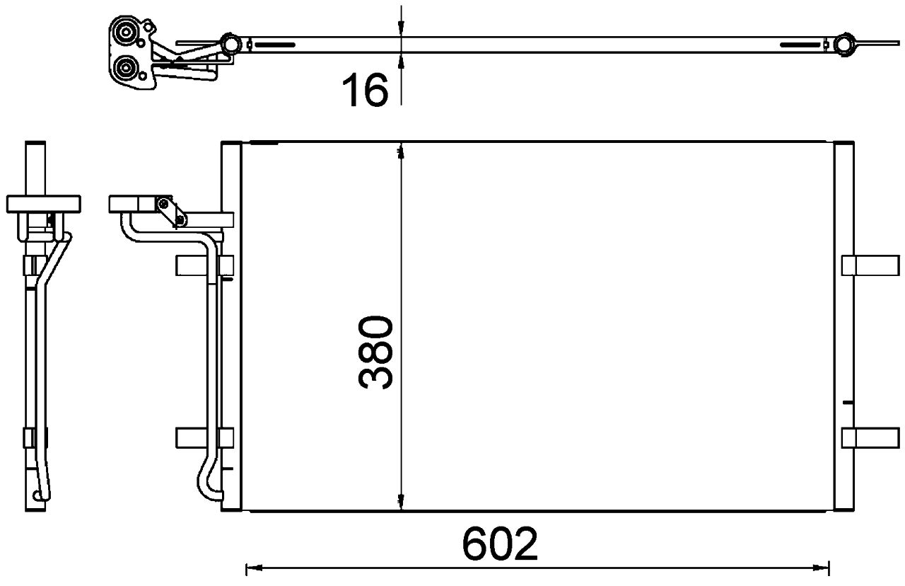 MAHLE PC Aircon condenser AC725000S