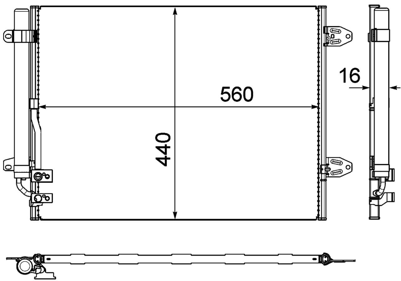 MAHLE PC Aircon condenser AC733000P