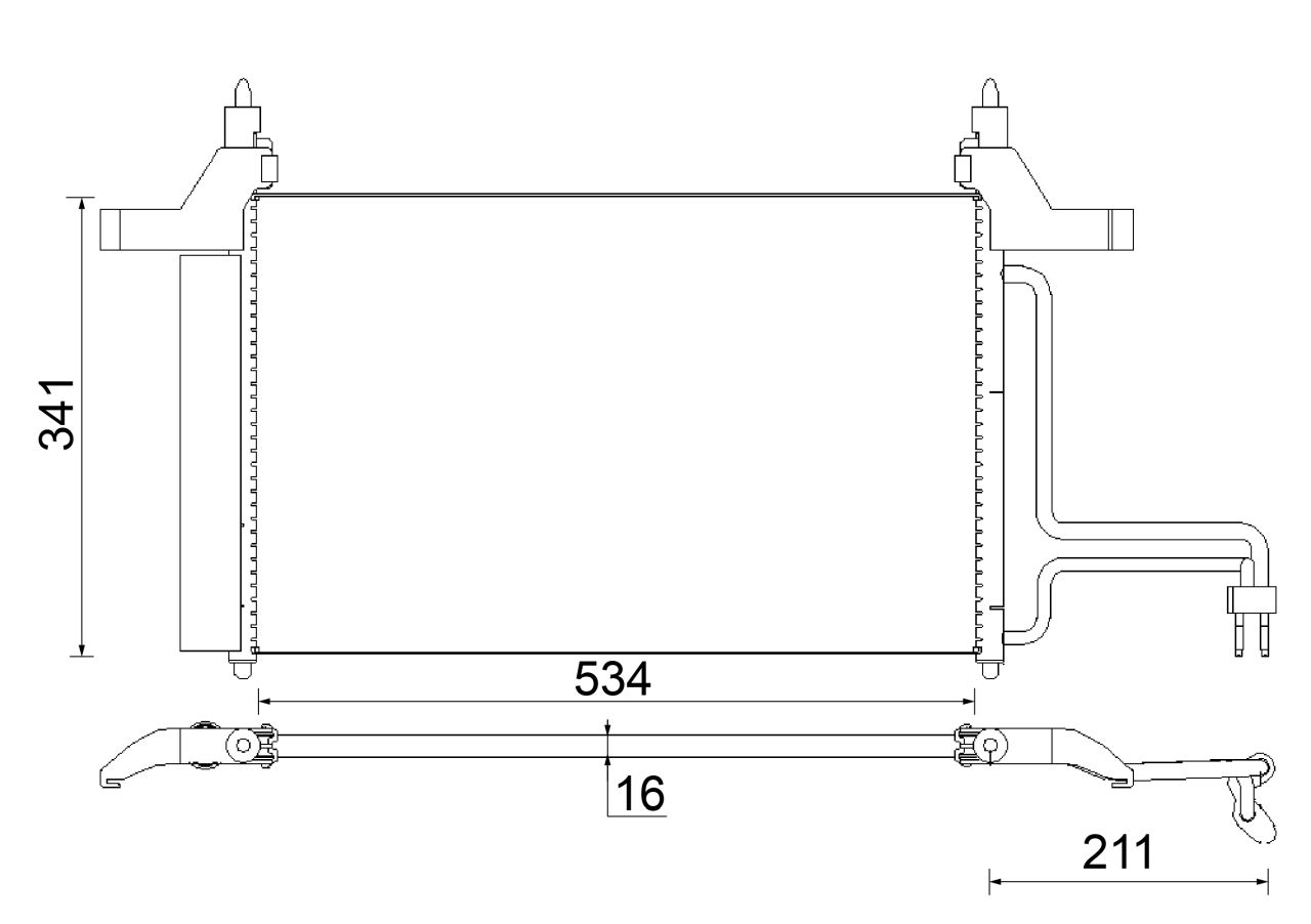 MAHLE PC Aircon condenser AC790000S