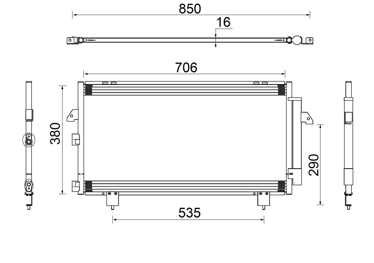 MAHLE PC Aircon condenser AC796000S
