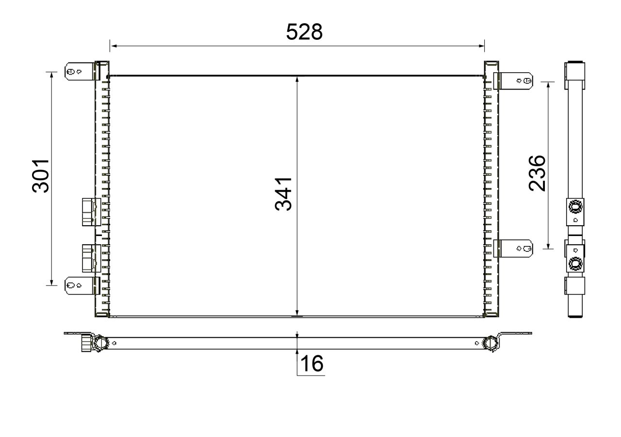 MAHLE PC Aircon condenser AC804000S