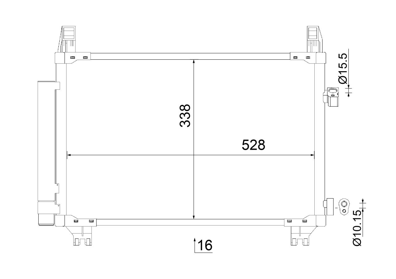 MAHLE PC Aircon condenser AC806000S