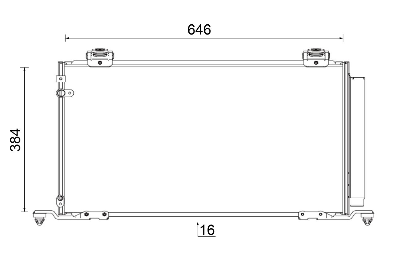 MAHLE PC Aircon condenser AC823000S