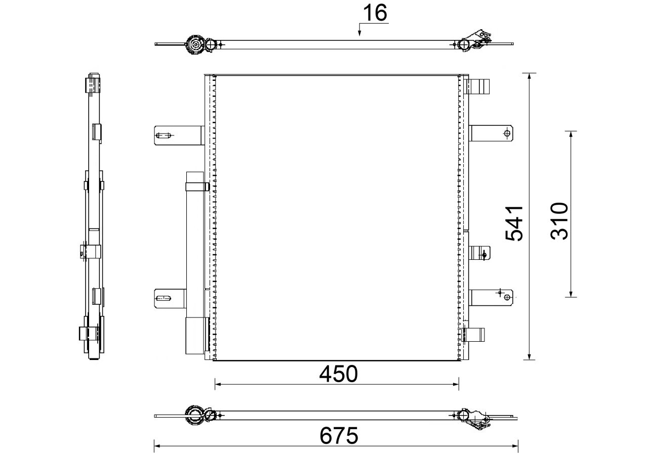 MAHLE Truck/Bus Aircon condenser AC853000S