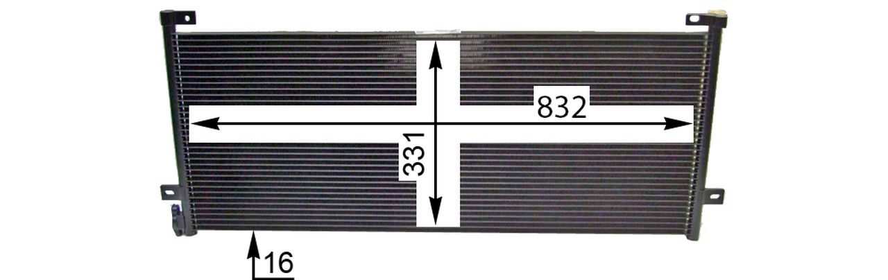 MAHLE Truck/Bus Aircon condenser AC884000P