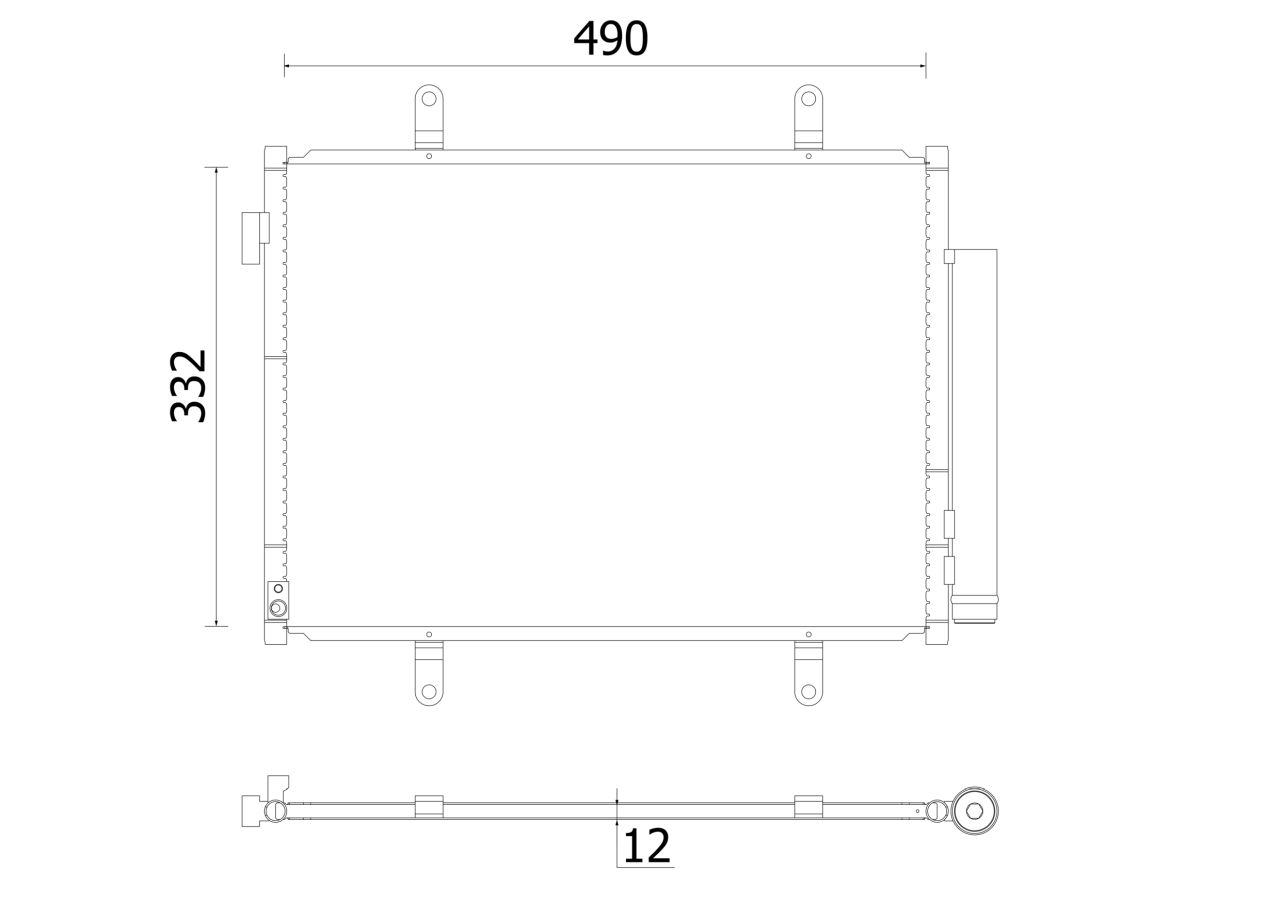 MAHLE PC Aircon condenser AC931000S