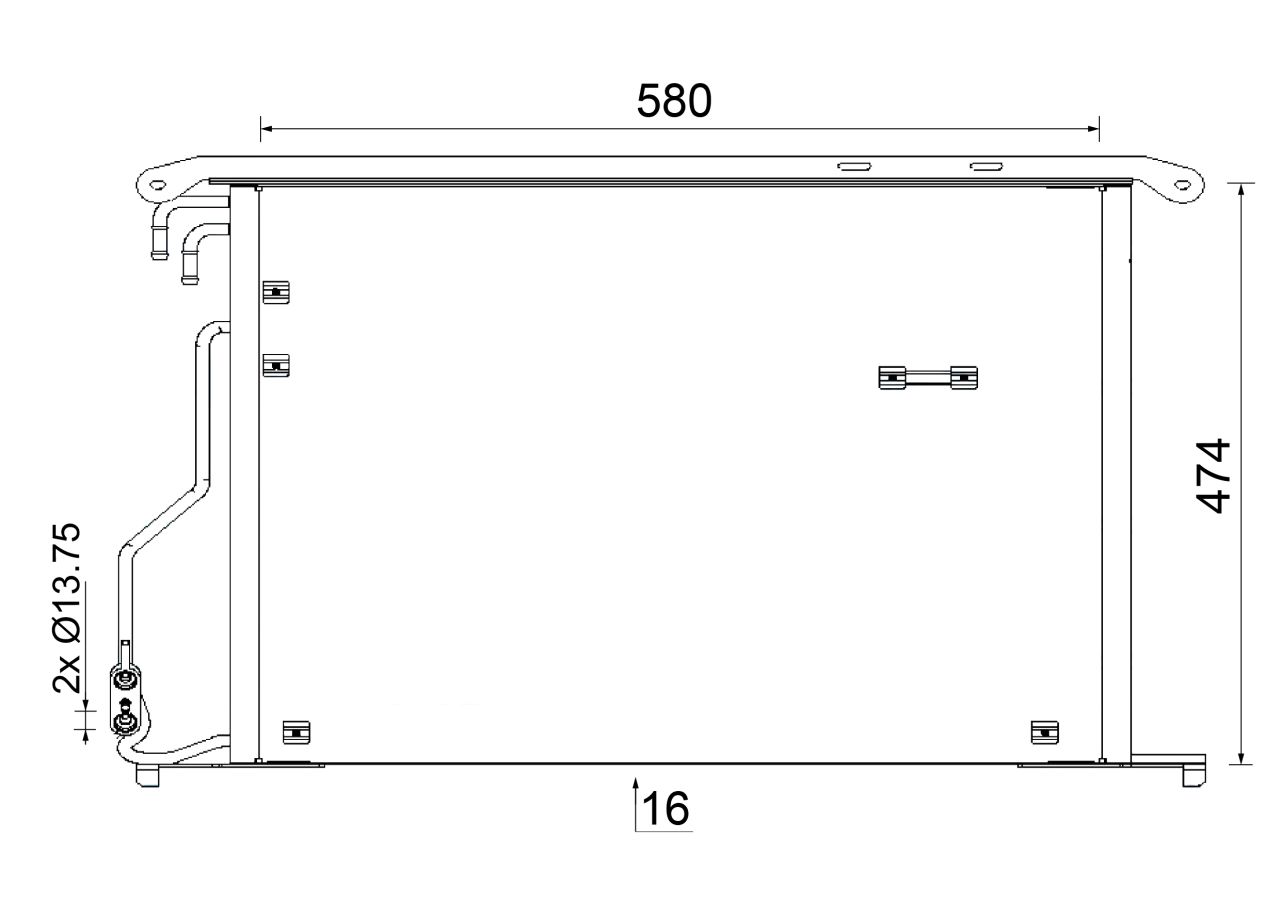 MAHLE Aircon Condenser AC947000S
