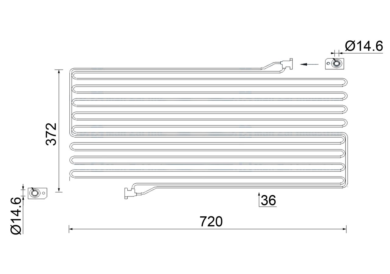 MAHLE Aircon Condenser AC951000S