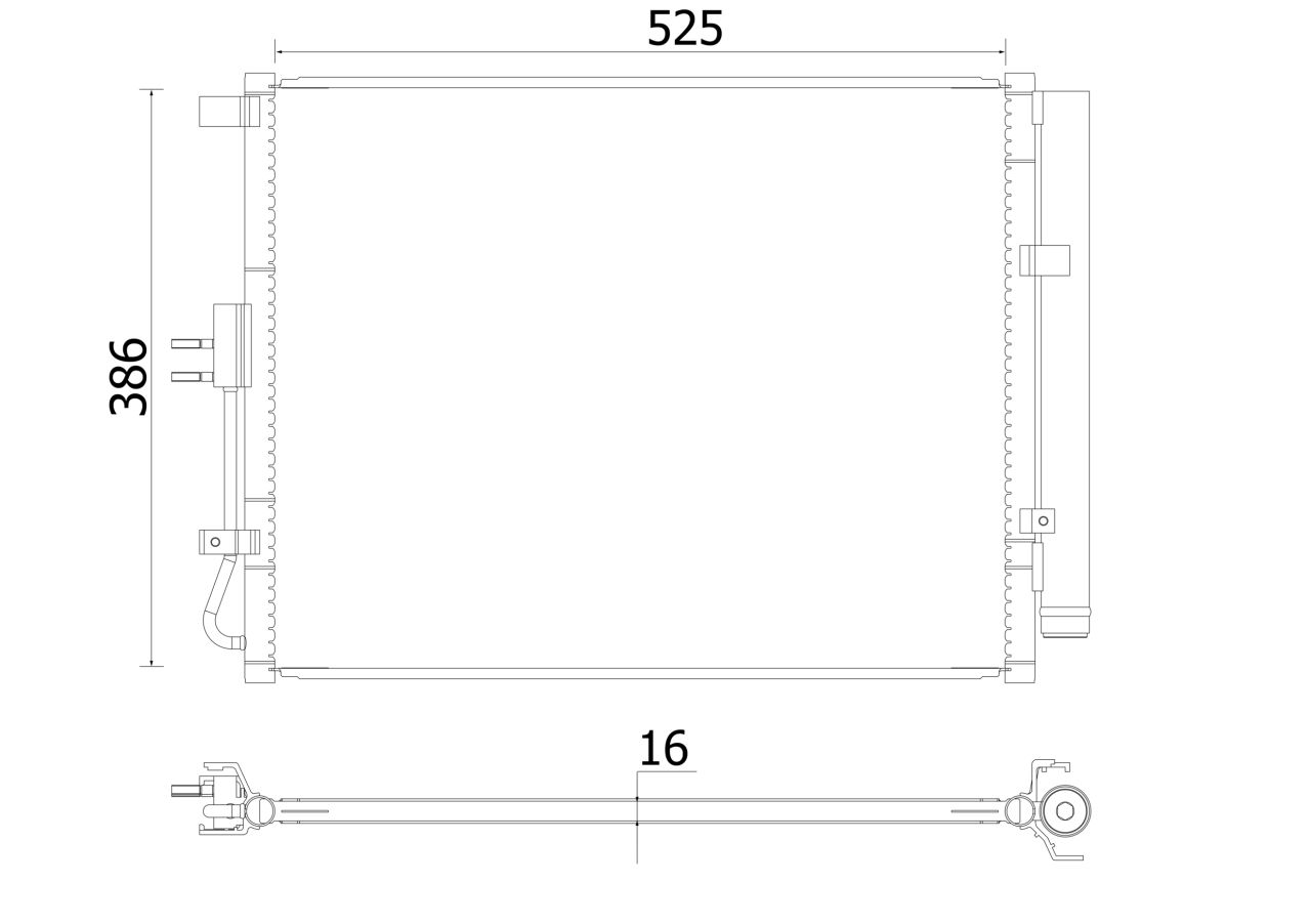 MAHLE Aircon Condenser AC957000S