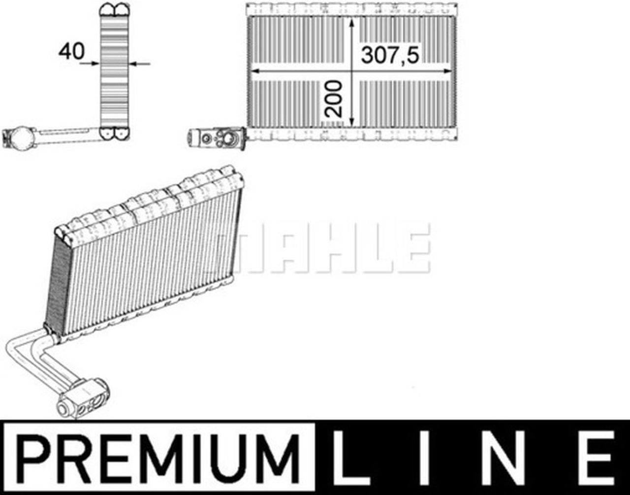 MAHLE Truck/Bus Evaporator AE109000P