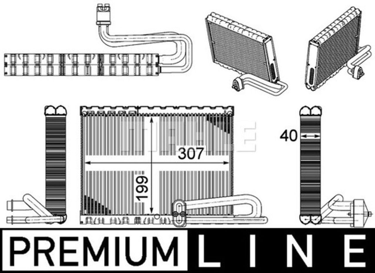 MAHLE Truck/Bus Evaporator AE121000P